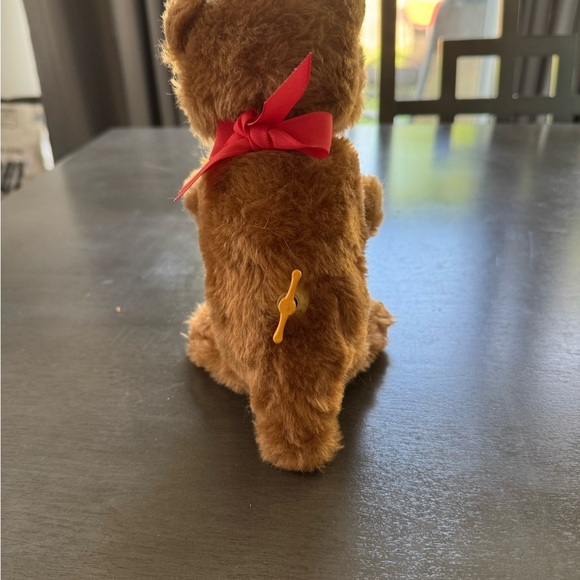 Original Vintage Fur Plush Bear Mechanical Wind Up Toy Drummer Max Carl Germany - Picture 2 of 7